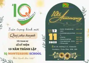 Kỉ niệm 10 năm thành lập IQ MONTESSORI SCHOOL